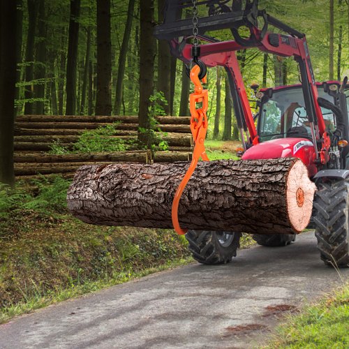 Log Skidding Tongs 18 inch 2 Claw Log Lifting Tongs Heavy Duty Rotating