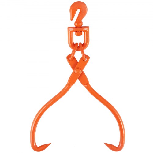 Log Skidding Tongs 18 inch 2 Claw Log Lifting Tongs Heavy Duty Rotating