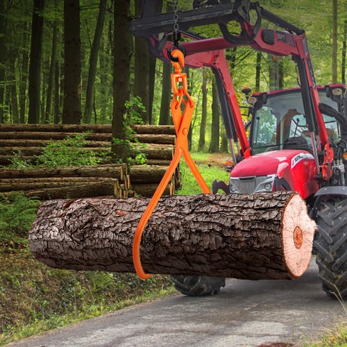 Log Skidding Tongs 32 inch 2 Claw Log Lifting Tongs Heavy Duty Rotating