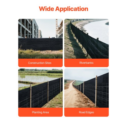 Silt Fence Fabric Roll 2 x 100 ft Backed Wire Silt Fence Erosion Control