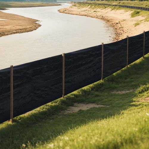 Silt Fence Fabric Roll 3 x 500 ft Erosion Control Fencing Industrial Grade