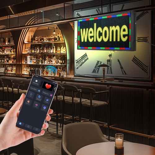 Programmable LED Sign P5 Full Color Flexible Digital Scrolling Panel DIY
