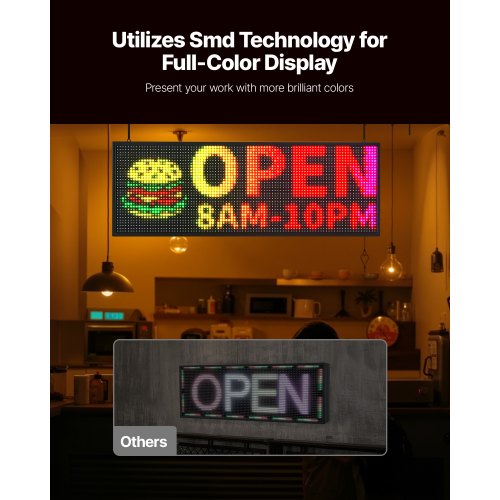 Programmable LED Sign P10 Full Color Flexible Digital Scrolling Panel DIY