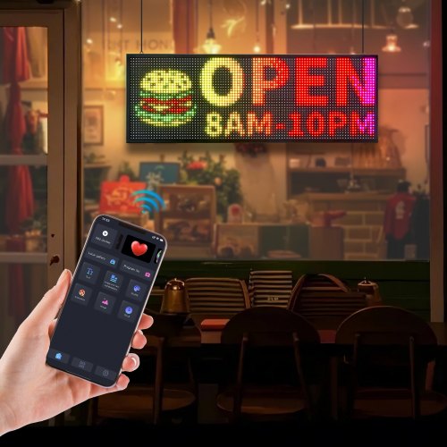 Programmable LED Sign P10 Full Color Flexible Digital Scrolling Panel DIY