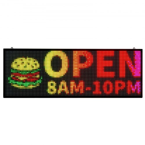 Programmable LED Sign P10 Full Color Flexible Digital Scrolling Panel DIY