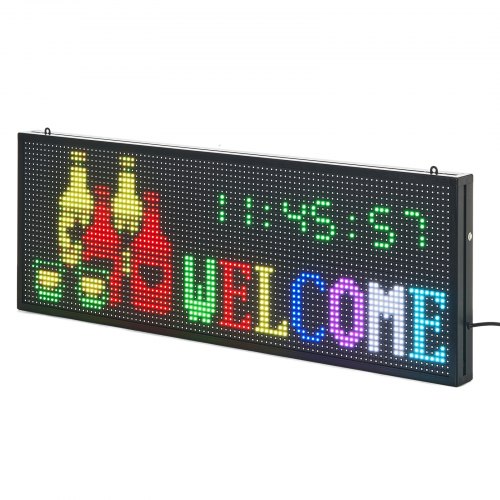 Programmable LED Sign P10 Full Color Flexible Digital Scrolling Panel DIY
