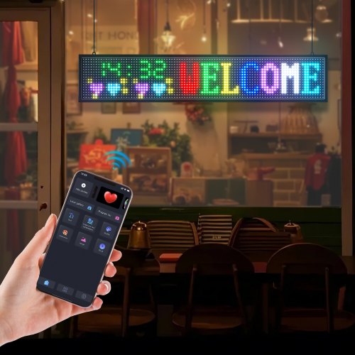 Programmable LED Sign P10 Full Color Flexible Digital Scrolling Panel DIY