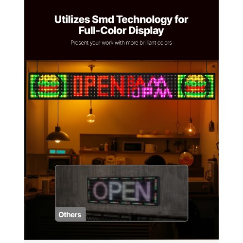 Programmable LED Sign P10 Full Color Flexible Digital Scrolling Panel DIY