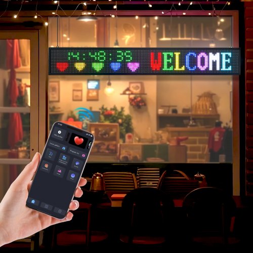 Programmable LED Sign P10 Full Color Flexible Digital Scrolling Panel DIY