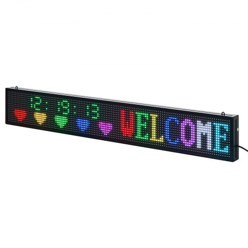 Programmable LED Sign P10 Full Color Flexible Digital Scrolling Panel DIY