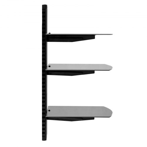 Glass Floating Shelves Holds up to 18 lbs TV Wall Mount with Shelf