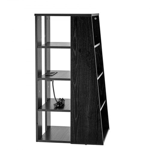 5Tier AV Media Stand Wooden AudioVideo Media Stand for DVD PlayersCable