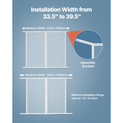 RV Screen Door Protector 285 x 315 inch Door Grille Easy to Install