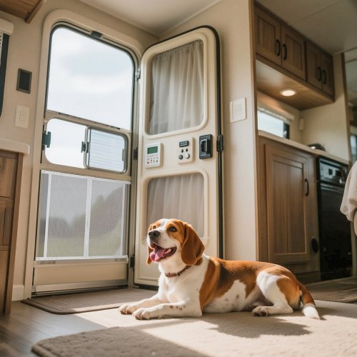 RV Screen Door Protector 285 x 315 inch Door Grille Easy to Install