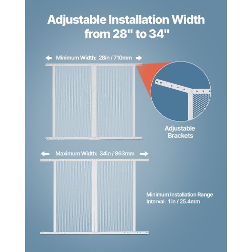 RV Screen Door Protector 24 x 26 inch Door Grille Easy to Install