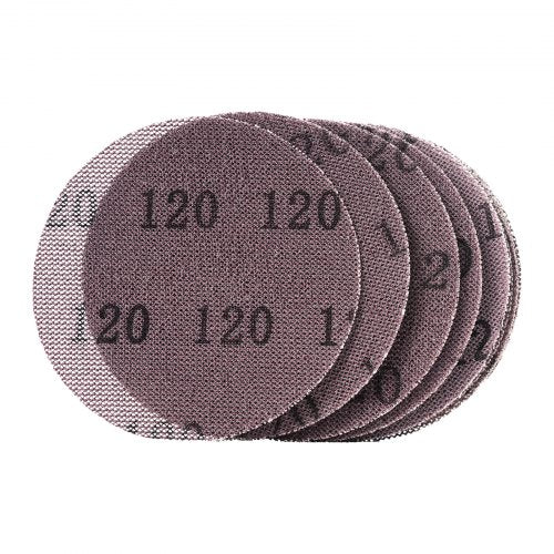5inch Mesh Abrasive Sanding Discs 50PCS Grit 80120180240320 Assorted