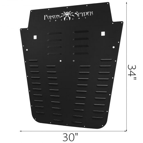 Vented Hood Louver Black Powder Coat For 20132017 Jeep Wrangler JK – 4 L