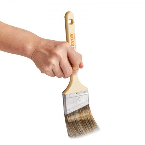 Paint Brushes 12 Piece Angle Paint Brush Treated Wood Handle Paint Brush