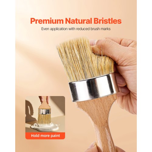 Chalk Wax Paint Brush 4 Piece Wax Paint Brush Chalk Paint Brushes for Furniture