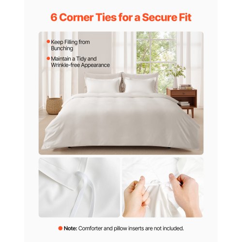 King Duvet Cover Set 100 Cotton 3 Pieces Bedding Set King Size with 1