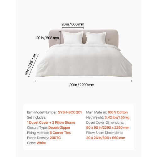 Queen Duvet Cover Set 100 Cotton 3 Pieces Bedding Set Queen Size with 1