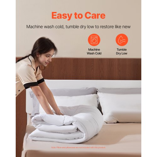 Comforter Duvet Insert 88 x 88 in Queen Size Down Alternative Comforter