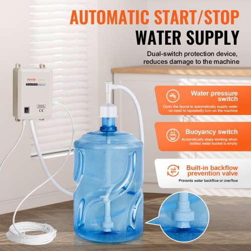 Water Pump System for 5 Gallon Bottles Automatic Electric Dispenser Single