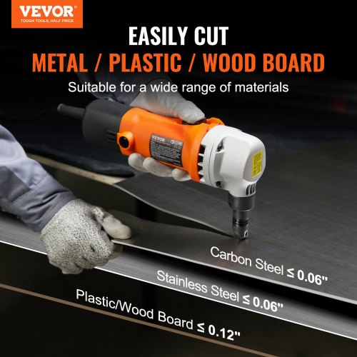 Sheet Metal Nibbler 550W Powerful 2200 RPM High Speed 360 Degree Rotation