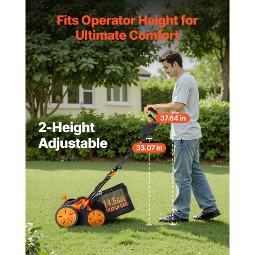 2in1 Electric Dethatcher and Scarifier 16Inch 15 Amp Corded Lawn