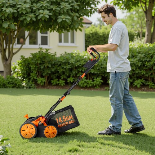2in1 Electric Dethatcher and Scarifier 16Inch 15 Amp Corded Lawn