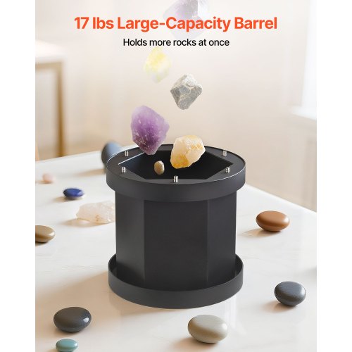 Rock Tumbler Kit 17 Lbs Polishing 2Speed Stone With 240Hour Timer Polisher