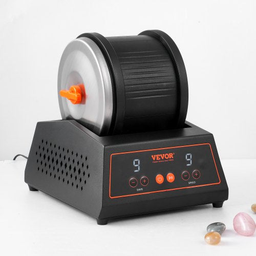 Rock Tumbler Machine 4 lbs Rock Polishing Machine 9 Speed Settings 9Day