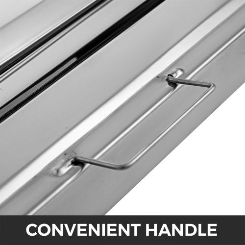 Pack of 6 Hood Filters 195W x 245H Inch 430 Stainless Steel 4 Grooves