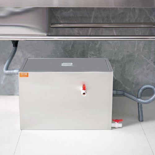 Commercial Grease Trap 40 LBS Grease Interceptor Side Inlet Interceptor