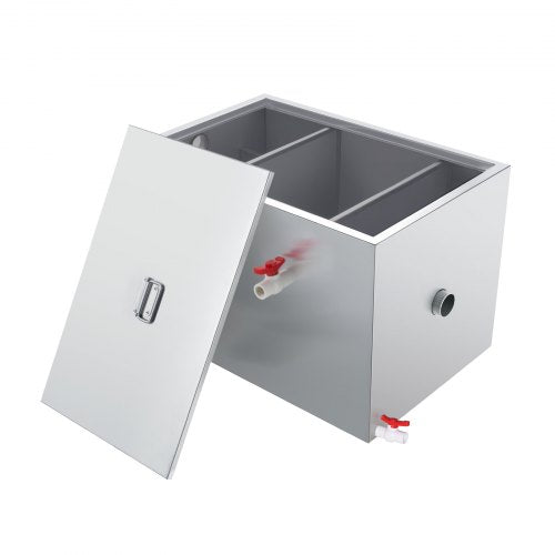 Commercial Grease Trap 40 LBS Grease Interceptor Side Inlet Interceptor