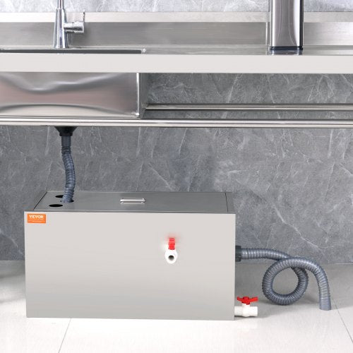 Commercial Grease Trap 25 LBS Grease Interceptor Top Inlet Interceptor