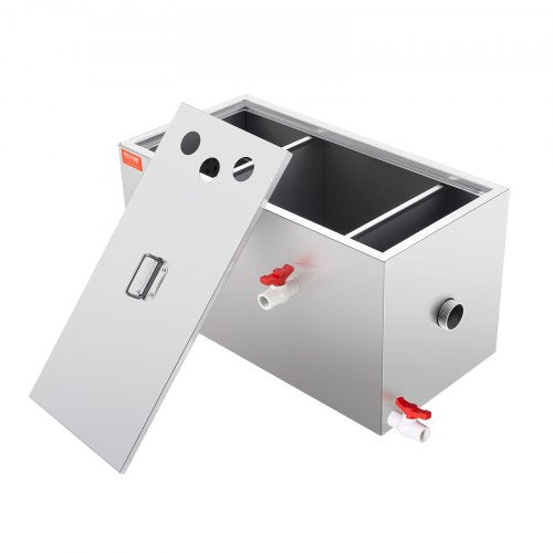 Commercial Grease Trap 25 LBS Grease Interceptor Top Inlet Interceptor