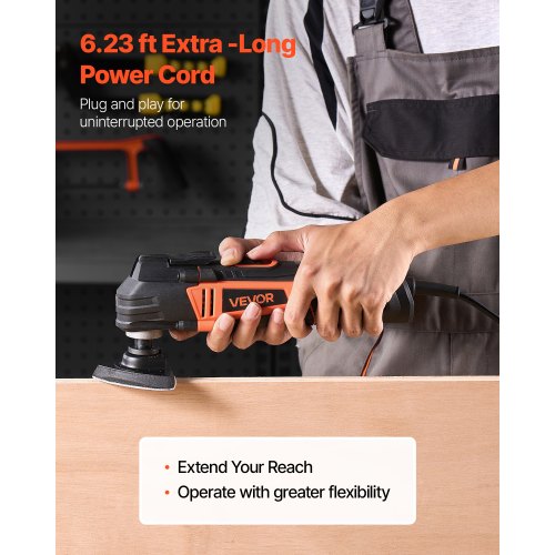 Multitool Oscillating Tool 3Amps Corded Oscillating Multi Tool with 6