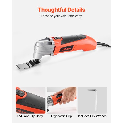 Oscillating Tool Multitool 22Amps 22000 OPM Electric Oscillating Multi