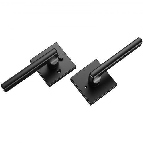 Privacy Door Handle 5Pack Matte Black Door Lever Right or Left Handing
