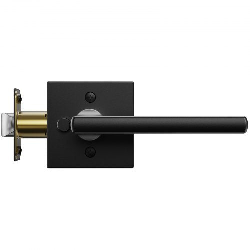 Privacy Door Handle 5Pack Matte Black Door Lever Right or Left Handing