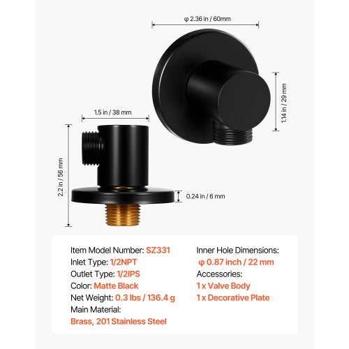 Wall Mounted Supply Elbow Wall Supply Elbow with ORing Flange Tapered
