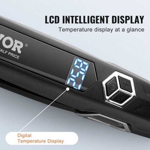 Hair Straightener 15inch Titanium Flat Iron Dual Infrared Hair