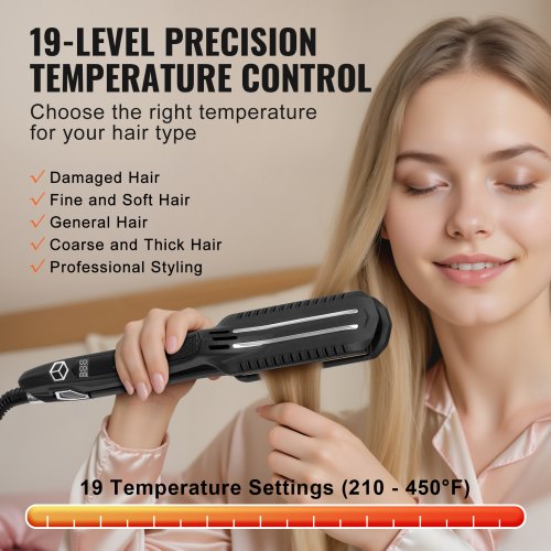 Hair Straightener 15inch Titanium Flat Iron Dual Infrared Hair