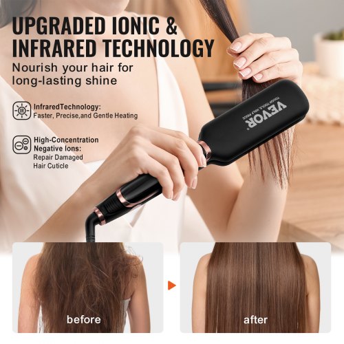 Titanium Hair Straightener 2inch – Features Infrared Negative Ions Dual