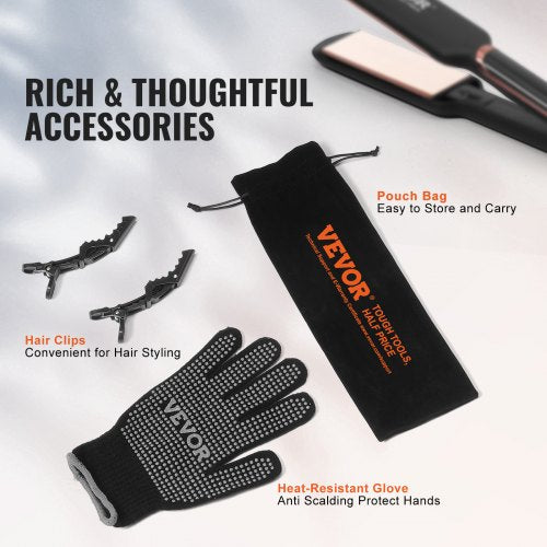 Titanium Hair Straightener 2inch – Features Infrared Negative Ions Dual