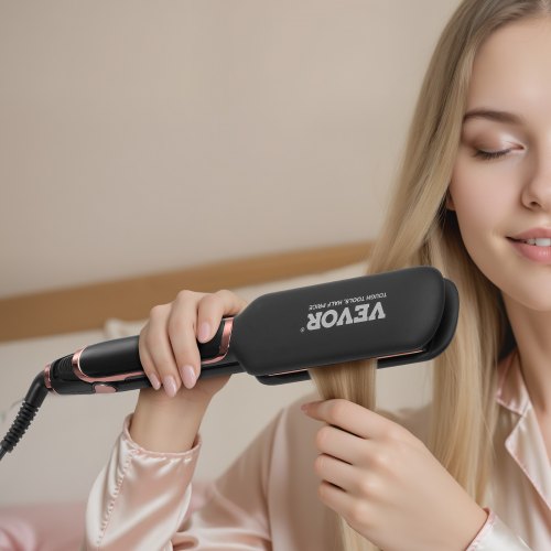 Titanium Hair Straightener 2inch – Features Infrared Negative Ions Dual