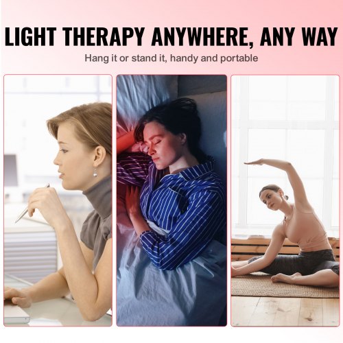 Red Light Therapy for Body Face 60 DualChip LEDs Red 660nm Near Infrared 850nm