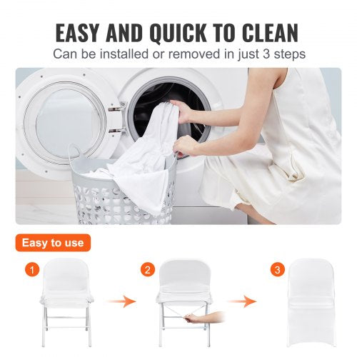 Stretch Spandex Folding Chair Covers Universal Fitted Chair Cover