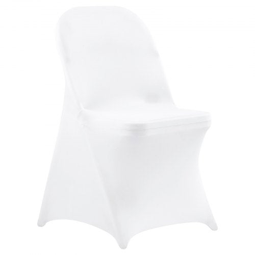 150 Pcs White Chair Covers Polyester Spandex Cover Stretch Slipcovers For